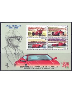 ITALY 1998 Ferrari Day s/s MNH**