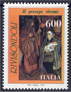 ITALIA 1991 Presepe di Rivisondoli MNH**
