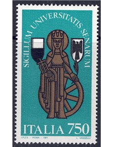 ITALIA 1991 Università di Siena MNH**