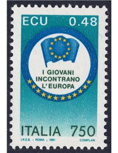 ITALY 1991 Young People Towards Europe MNH**