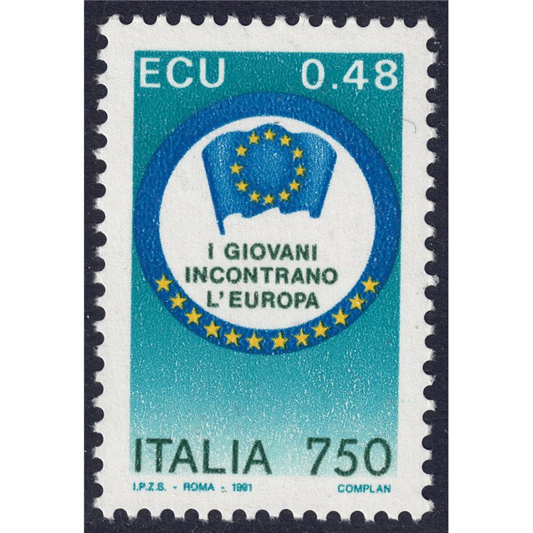 ITALY 1991 Young People Towards Europe MNH**