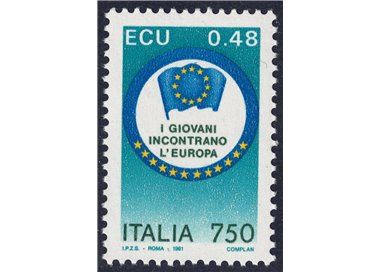 ITALY 1991 Young People Towards Europe MNH**