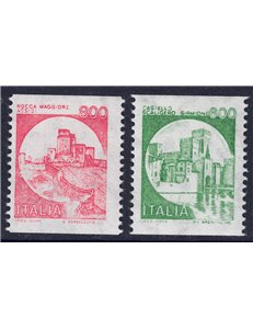 ITALIA 1991 Castelli da bobina 2v MNH**
