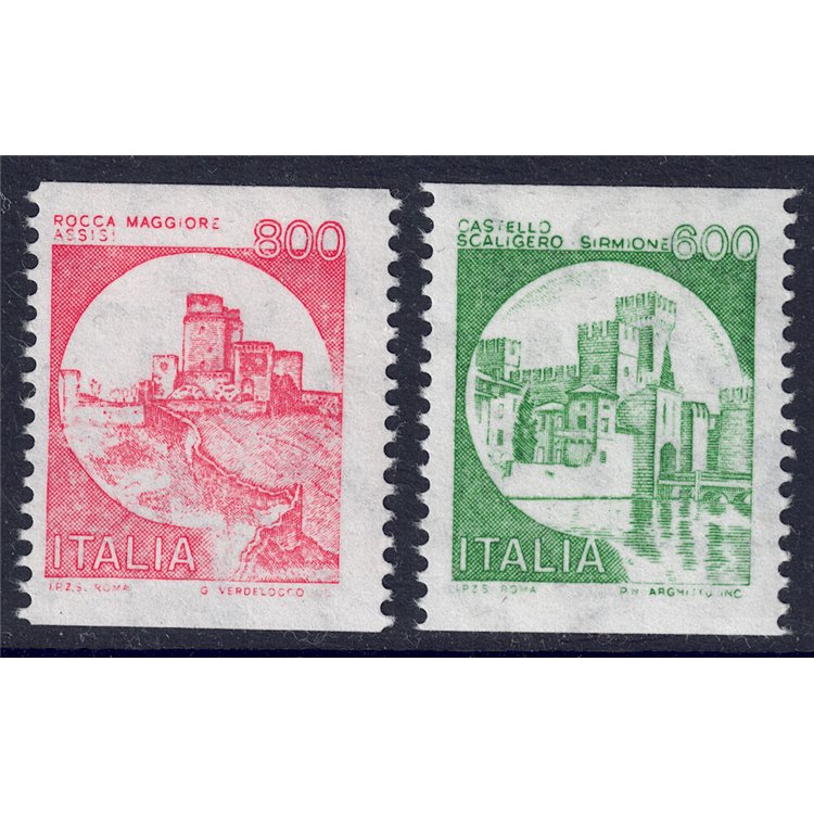 ITALIA 1991 Castelli da bobina 2v MNH**