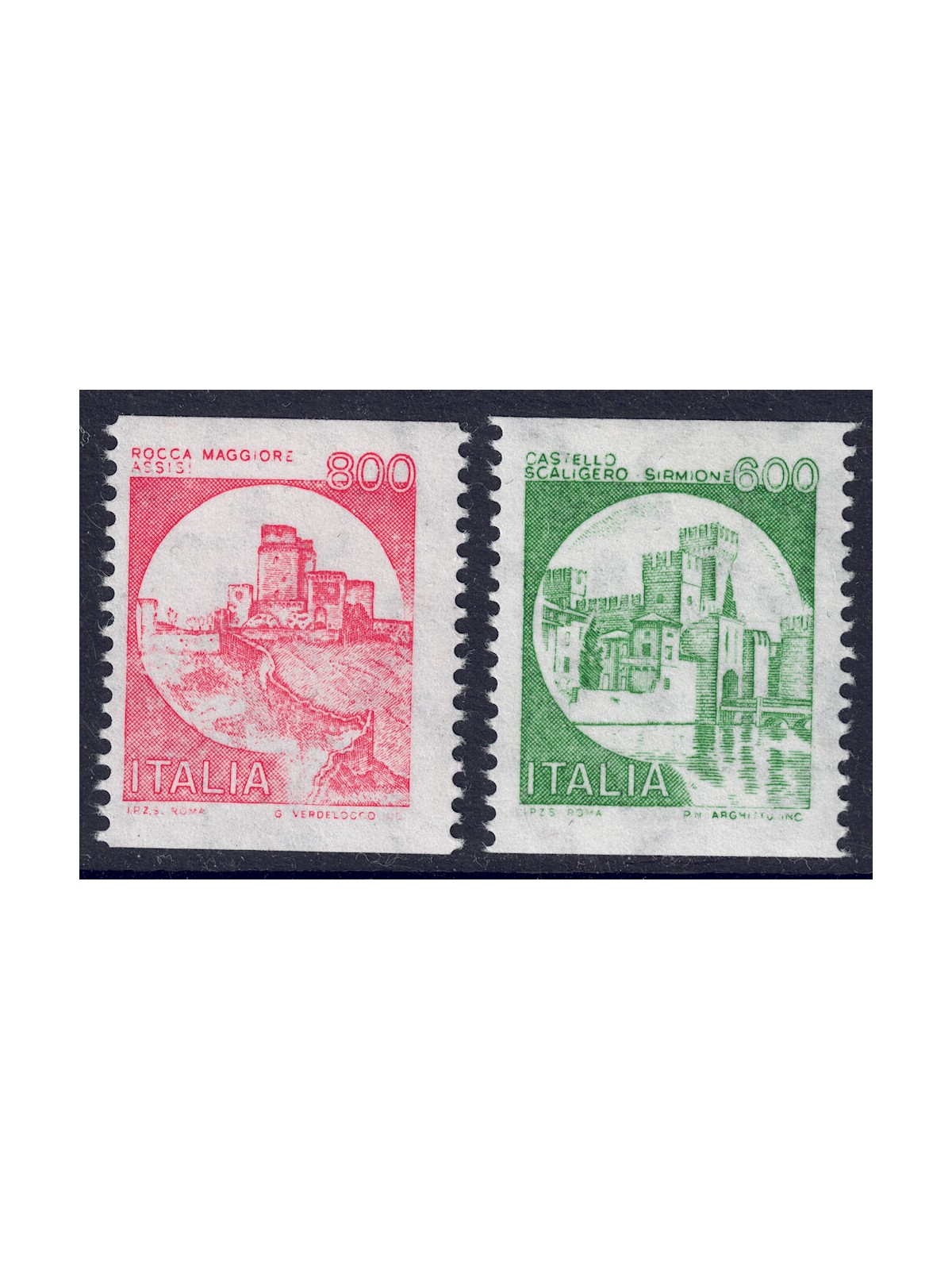 ITALY 1991 Castles from Bobina 2v MNH**