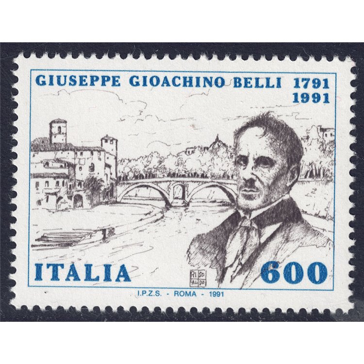 ITALY 1991 Gioacchino Belli MNH**