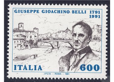 ITALY 1991 Gioacchino Belli MNH**