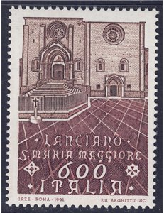 ITALIA 1991 Chiesa di Santa Maria Maggiore MNH**