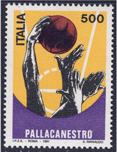 ITALIA 1991 Pallacanestro MNH**