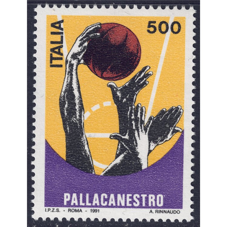 ITALIA 1991 Pallacanestro MNH**