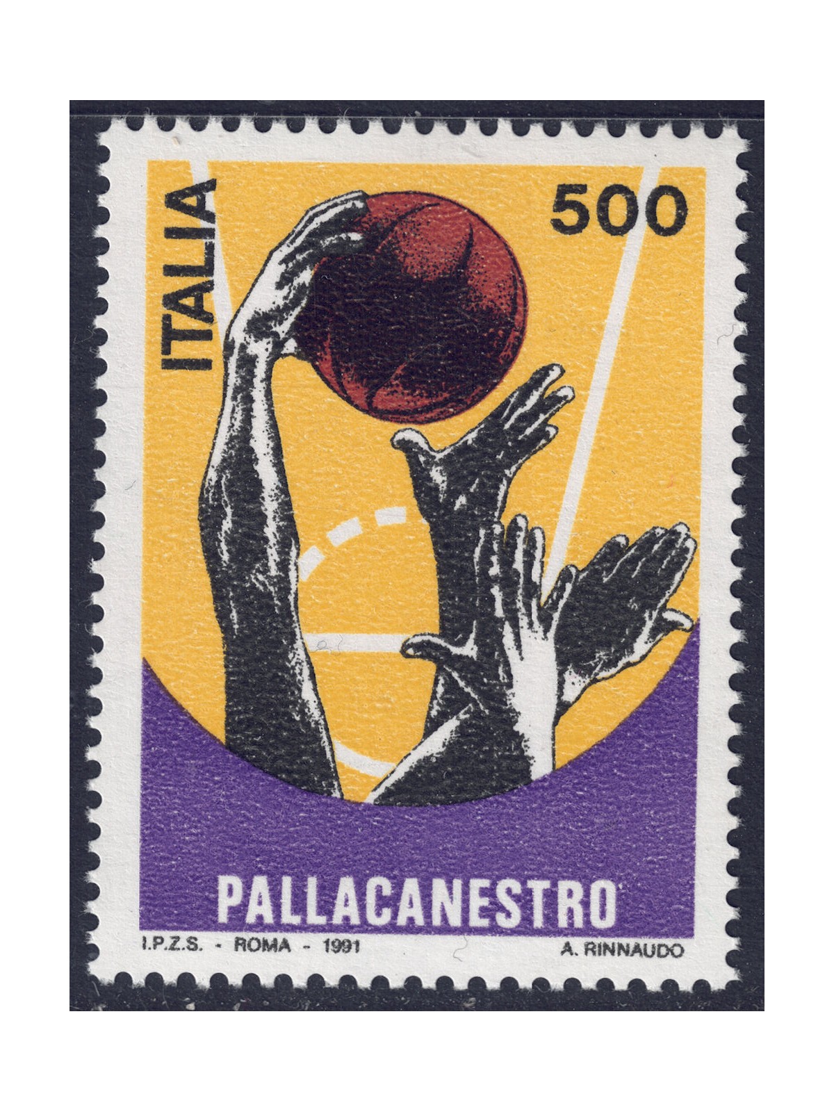 ITALIA 1991 Pallacanestro MNH**