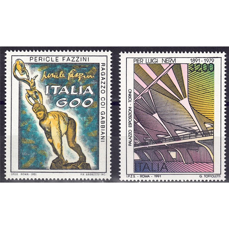 ITALY 1991 Artistic Heritage 2v MNH**