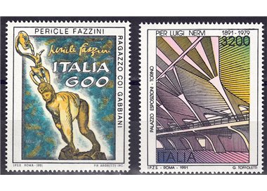 ITALY 1991 Artistic Heritage 2v MNH**