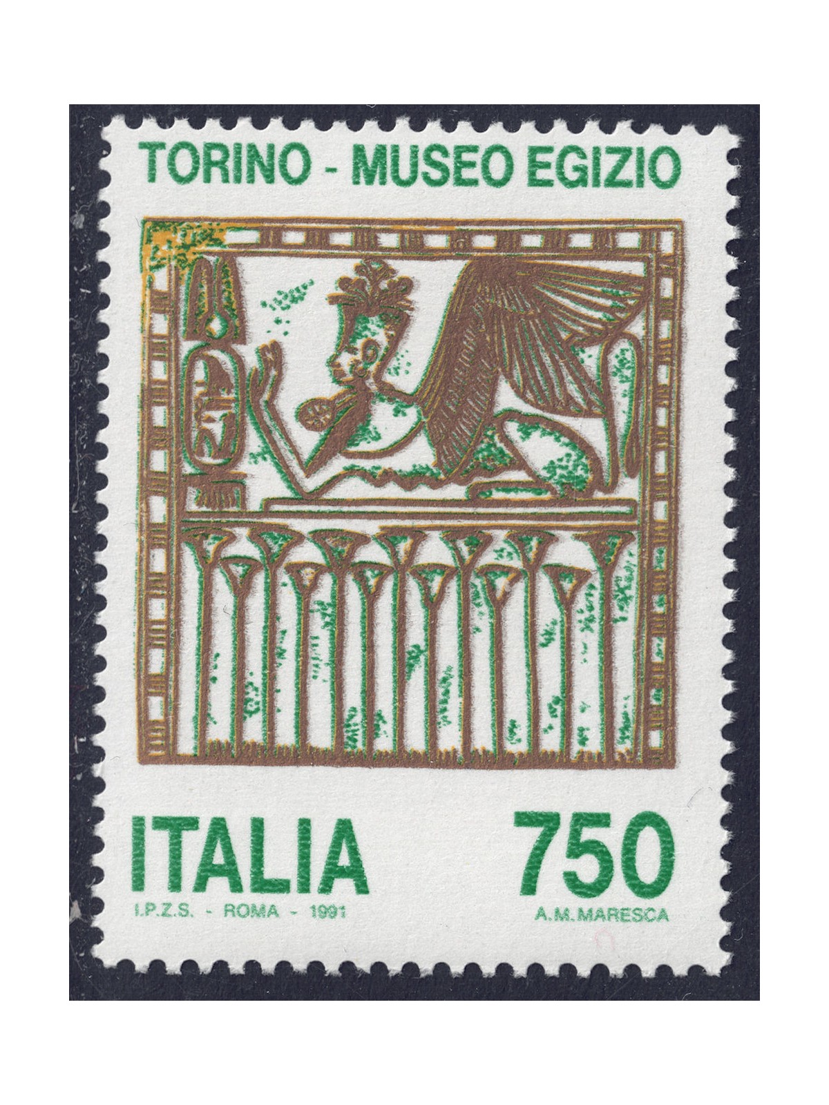 ITALIA 1991 Museo Egizio MNH**