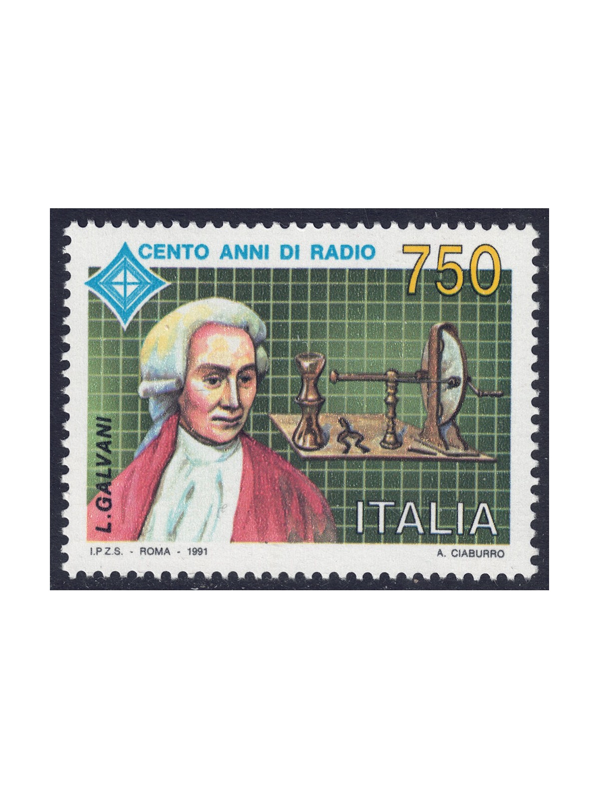 ITALIA 1991 Centenario della radio MNH**