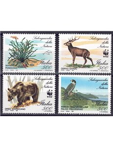 ITALIA 1991 Protezione della natura 4v MNH**