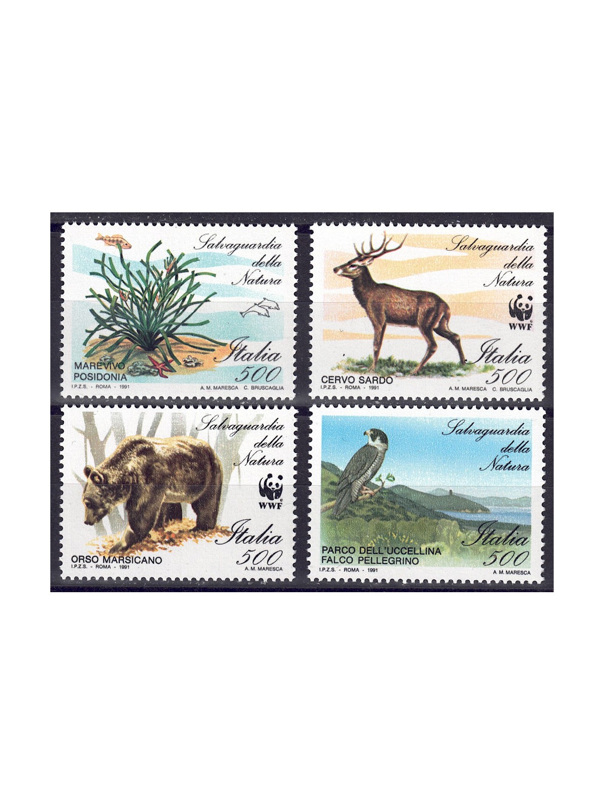 ITALIA 1991 Protezione della natura 4v MNH**