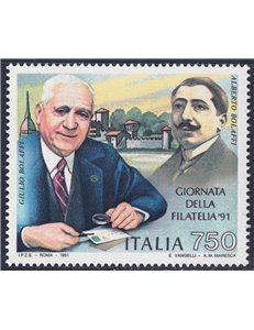ITALIA 1991 Giornata della filatelia, Bolaffi MNH**
