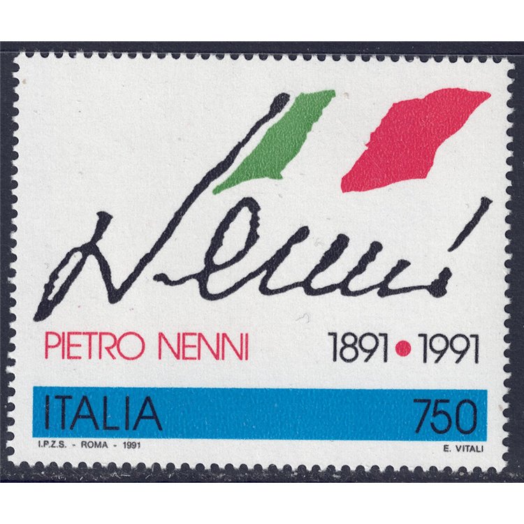 ITALIA 1991 Pietro Nenni MNH**