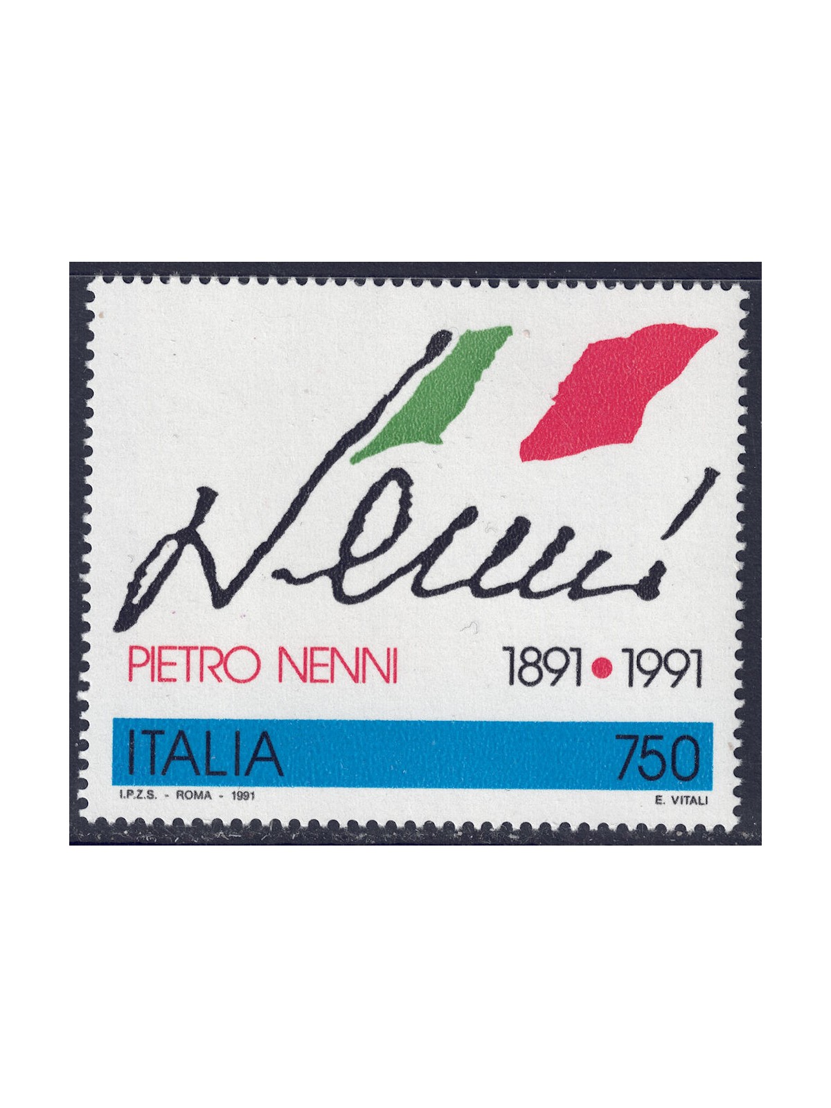 ITALIA 1991 Pietro Nenni MNH**