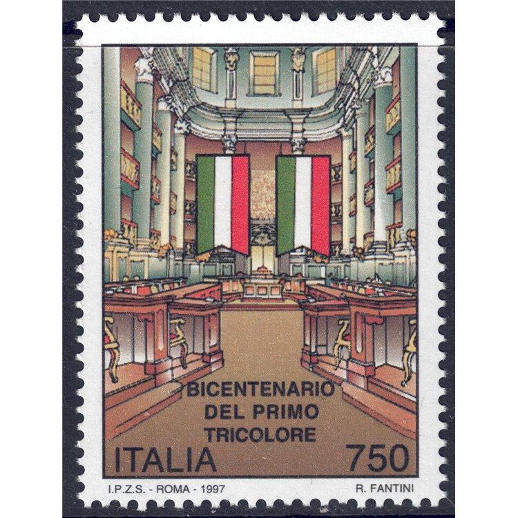 ITALIA 1997 Bandiera tricolore MNH**
