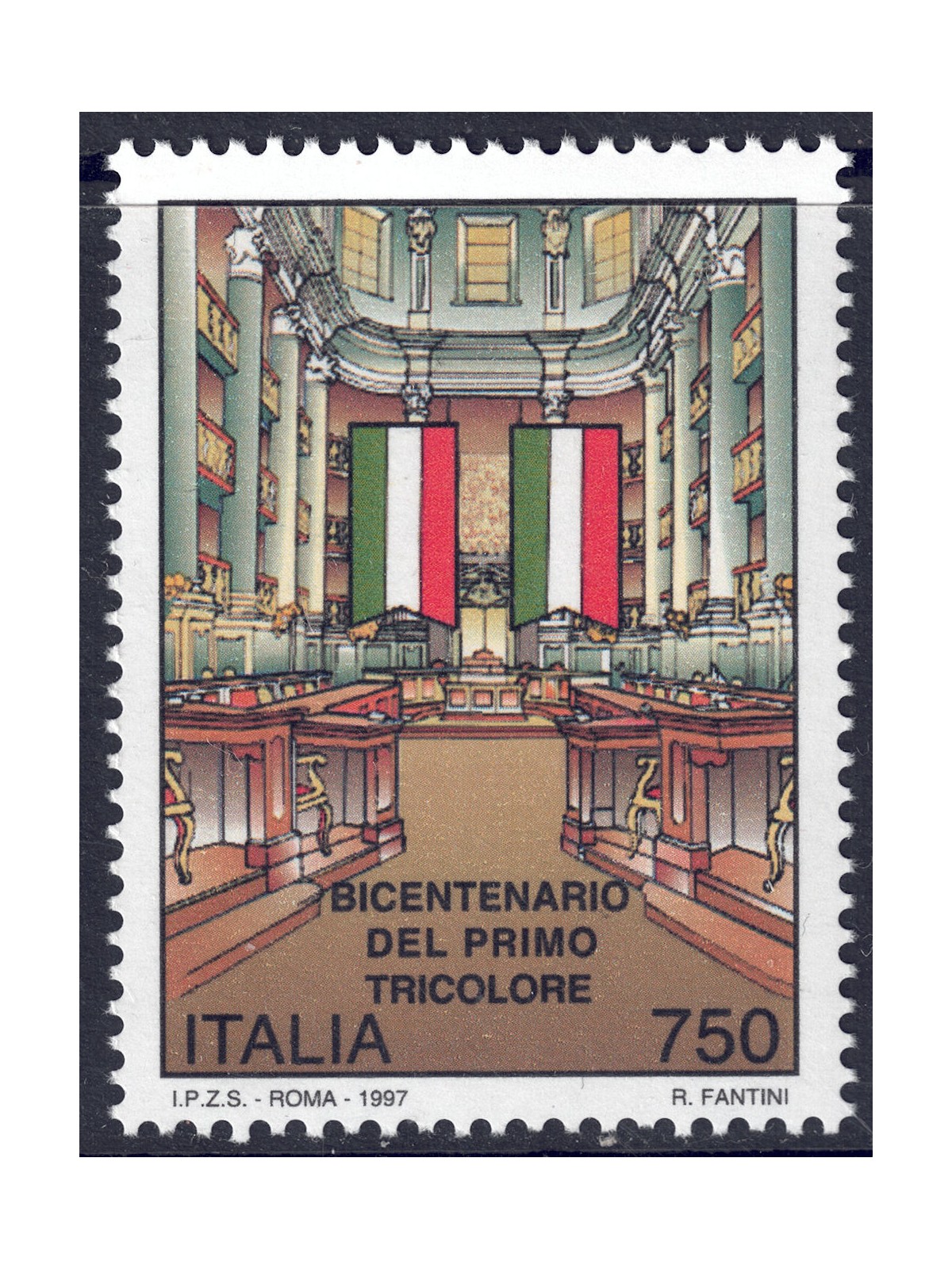 ITALY 1997 Tricolour Flag MNH**