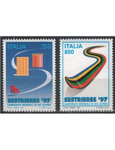 ITALY 1997 Alpine Skiing 2v MNH**