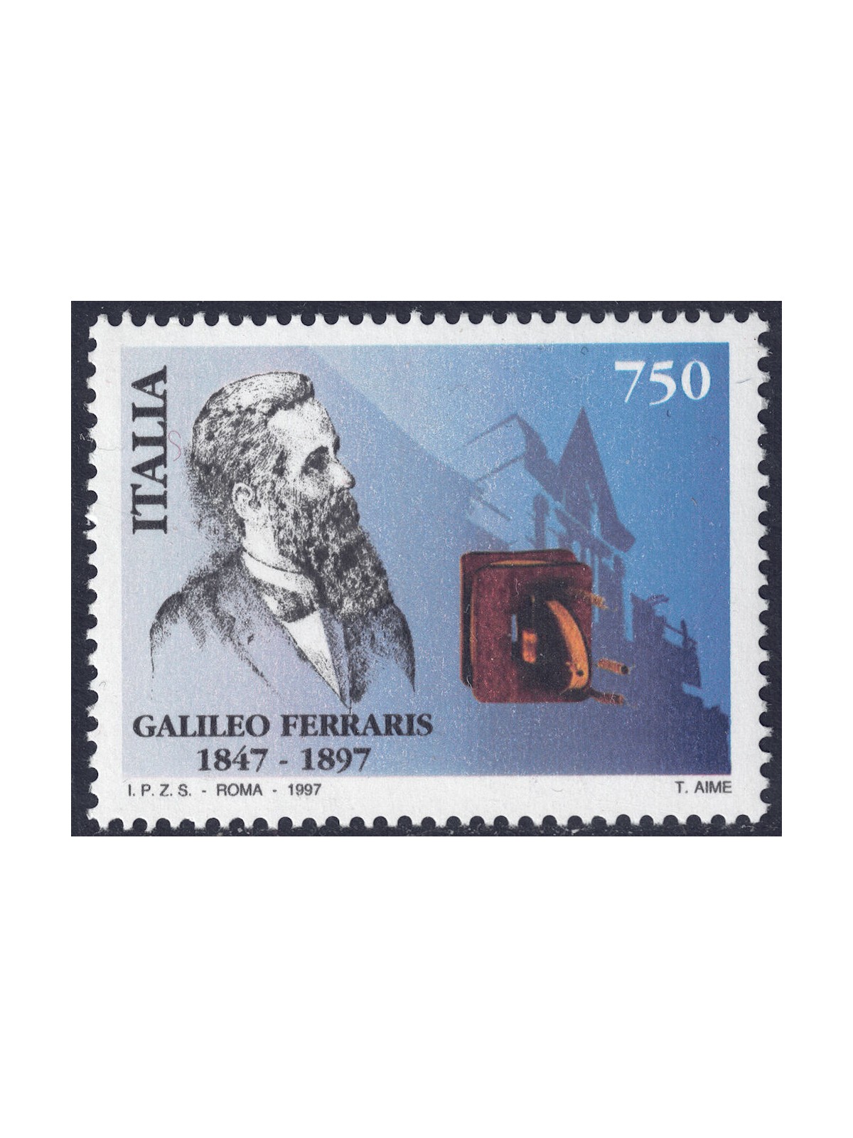 ITALY 1997 Galileo Ferraris MNH**