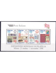ITALY 1997 World Philatelic Exhibition s/s MNH**