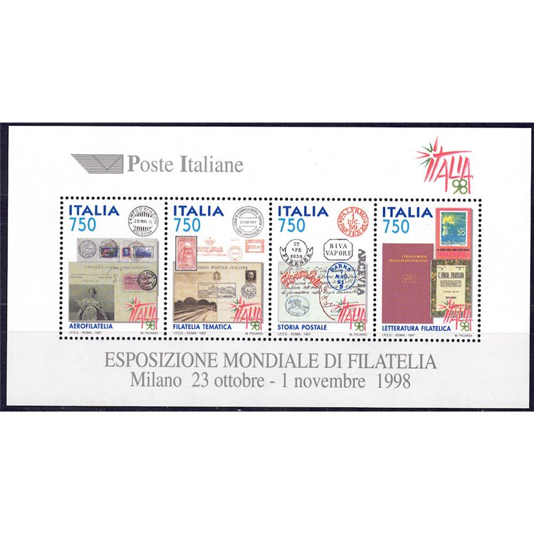 ITALY 1997 World Philatelic Exhibition s/s MNH**