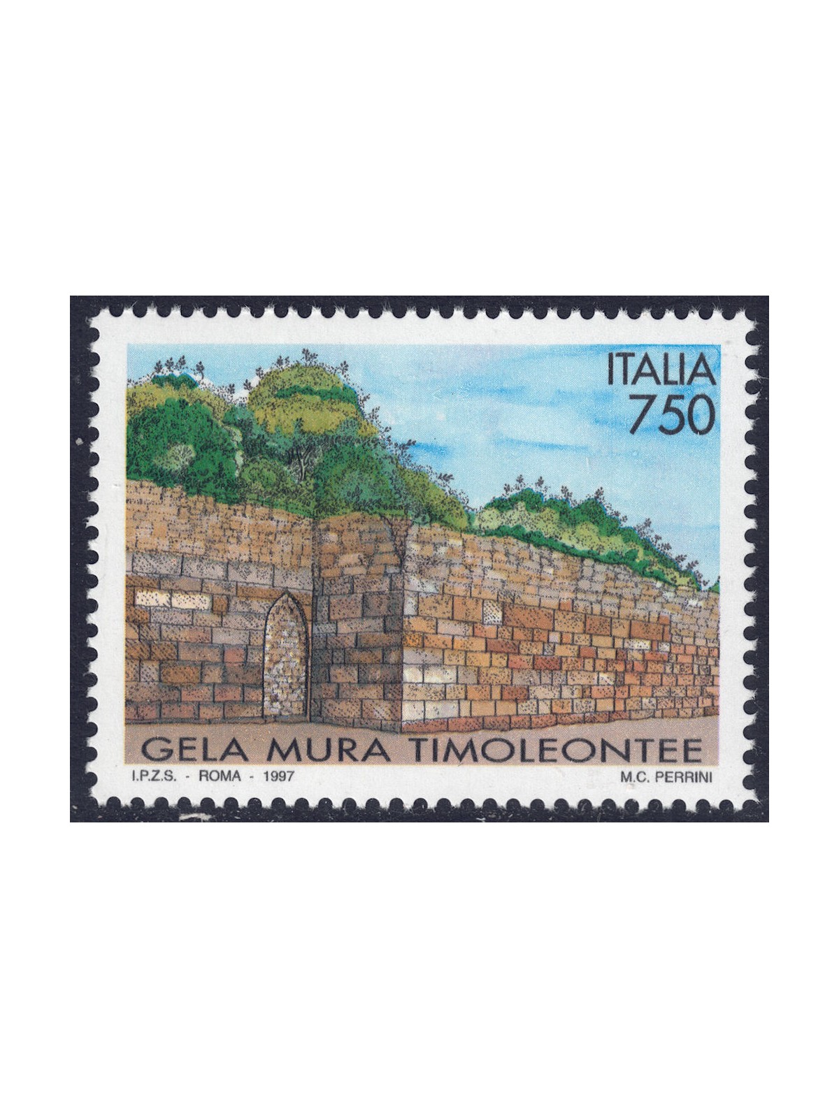 ITALIA 1997 Mura di Gela MNH**