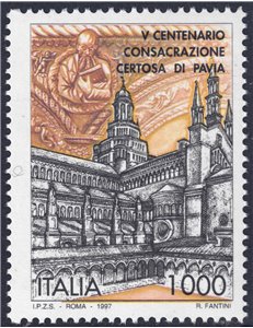 ITALY 1997 Certosa di Pavia Church MNH**