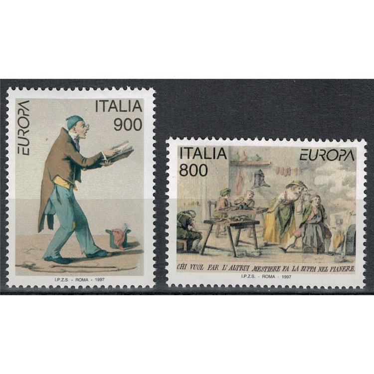 ITALY 1997 Europe 2v MNH**