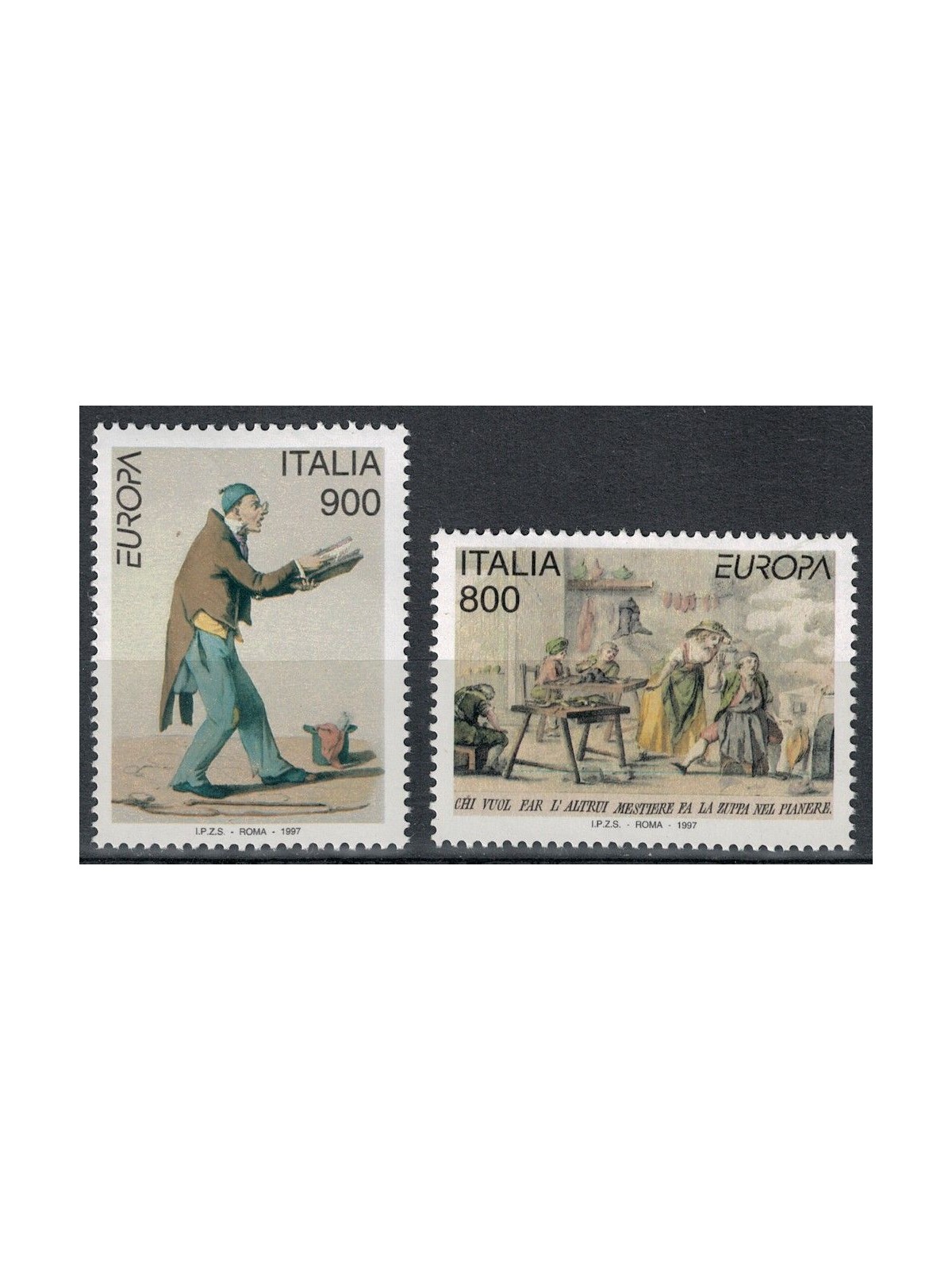 ITALY 1997 Europe 2v MNH**