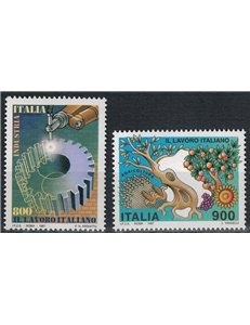 ITALIA 1997 Lavoro italiano 2v MNH**