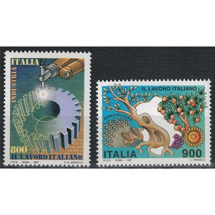 ITALY 1997 Italian Labour 2v MNH**