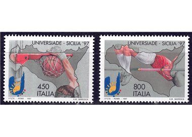 ITALIA 1997 Universiade di Sicilia 2v MNH**
