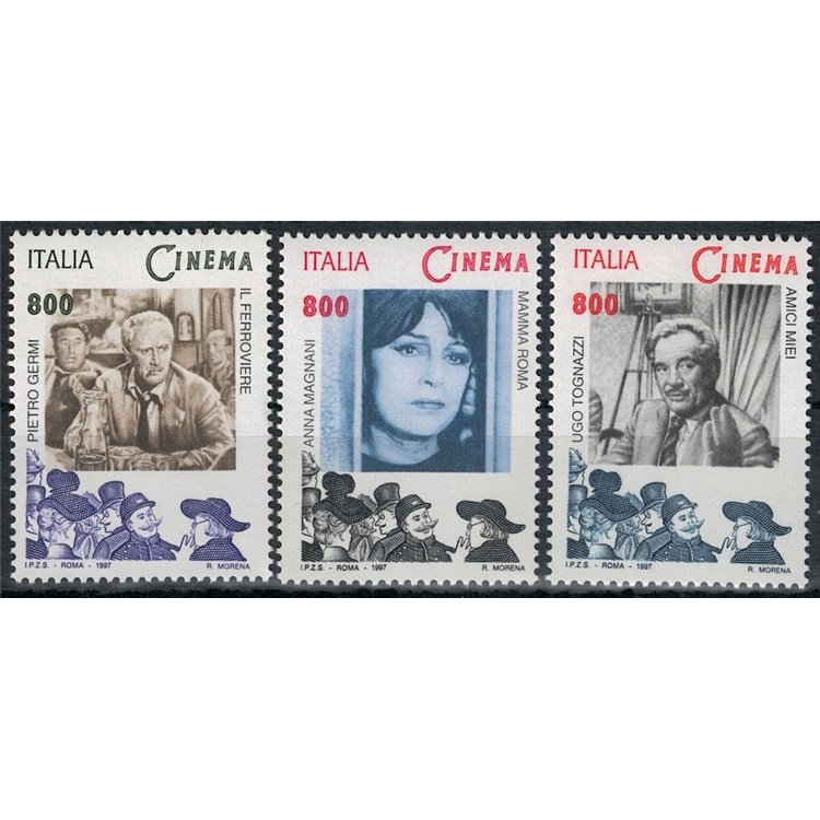 ITALIA 1997 Cinema 3v MNH**