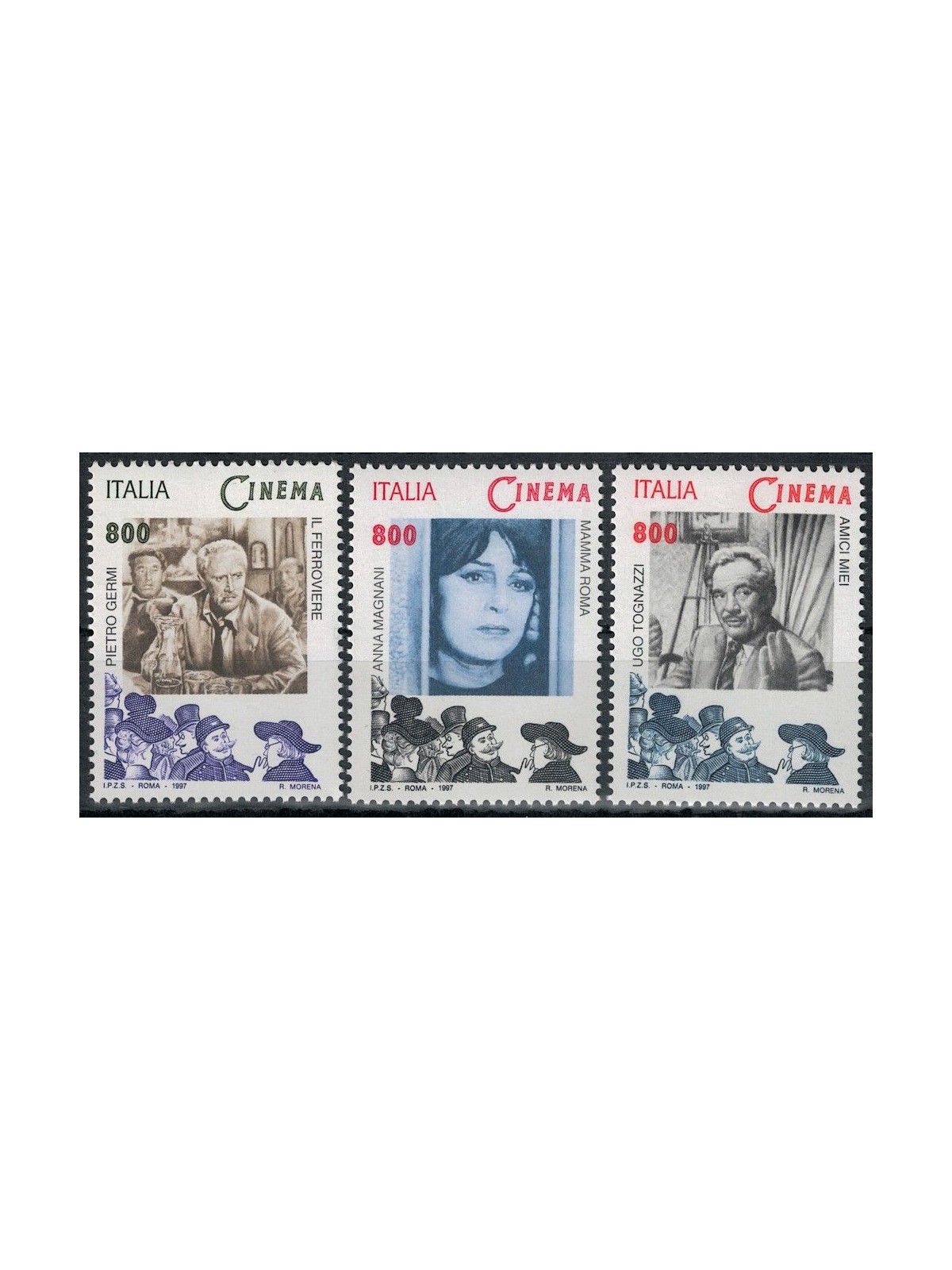 ITALIA 1997 Cinema 3v MNH**