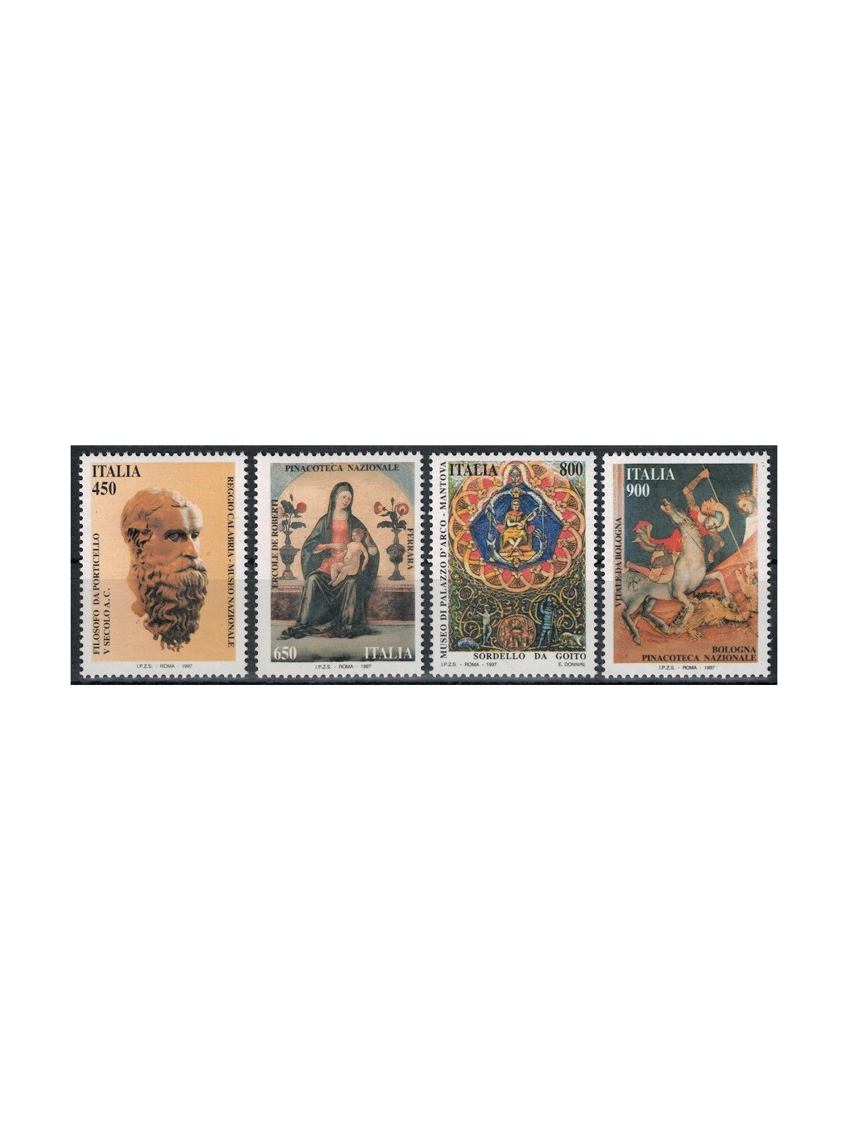 ITALIA 1997 Patrimonio artistico 4v MNH**