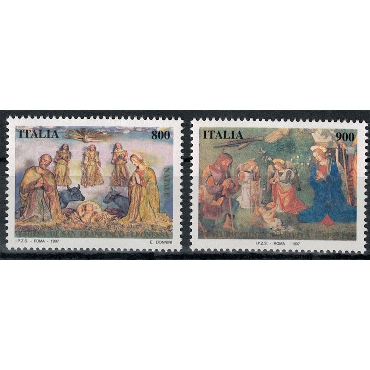 ITALIA 1997 Natale 2v MNH**