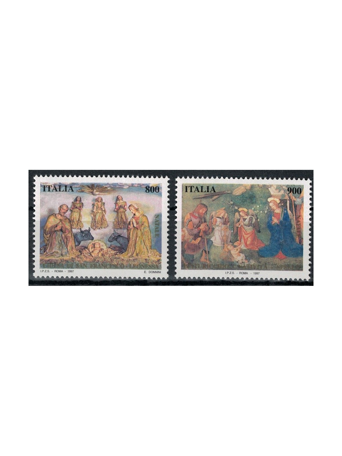 ITALIA 1997 Natale 2v MNH**