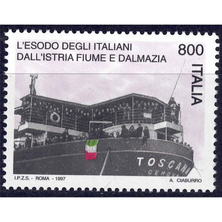 ITALIA 1997 Esodo italiano MNH**