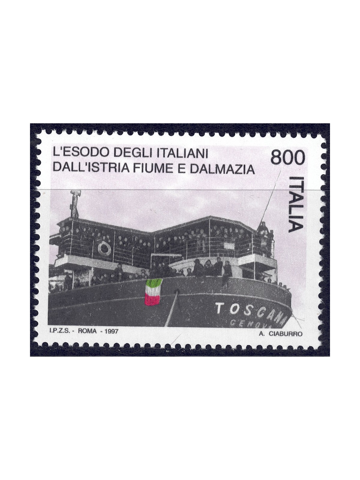 ITALY 1997 Italian Exodus MNH**