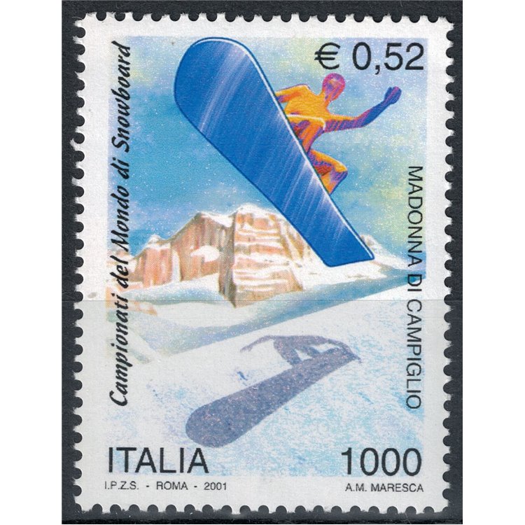 ITALY 2001 Snowboard Championships MNH**
