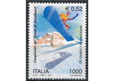 ITALY 2001 Snowboard Championships MNH**