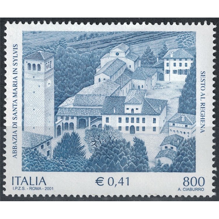 ITALY 2001 Abbey of Santa Maria in Sylvis MNH**
