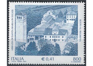 ITALIA 2001 Abbazia Santa Maria in Sylvis MNH**