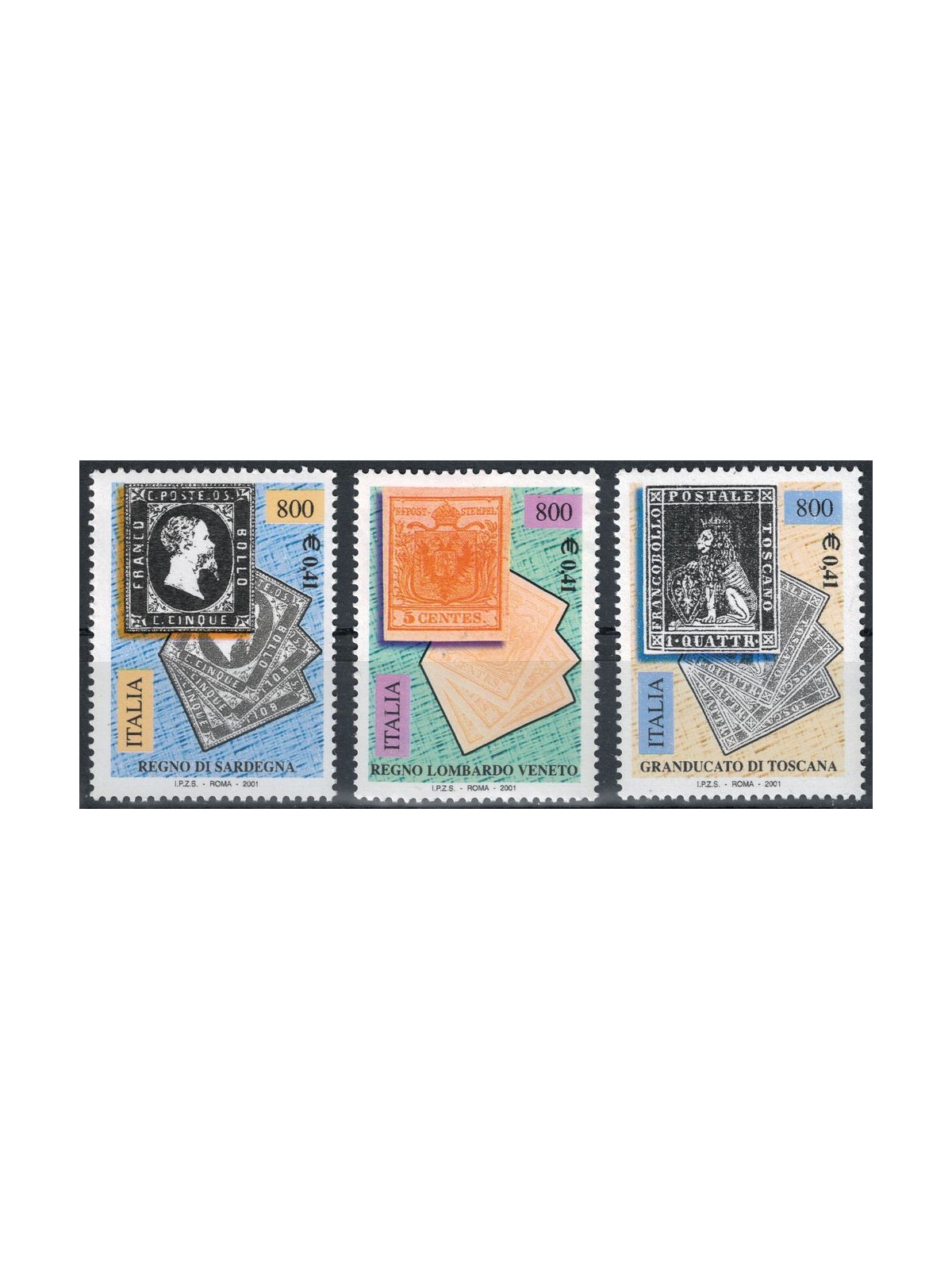 ITALY 2001 Ancient States 3v MNH**