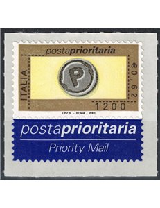 ITALIA 2001 Posta prioritaria € 0,62 - £ 1.200 MNH**